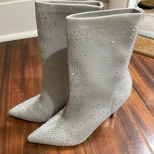 Rhinestone sock booties size 8.5